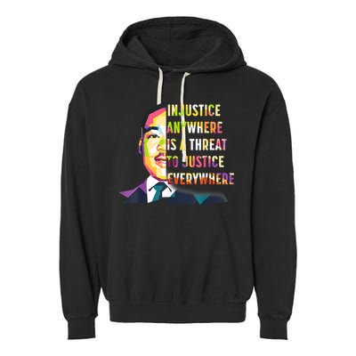MLK Quote | Martin Luther King Jr Day | Black History Month Garment-Dyed Fleece Hoodie