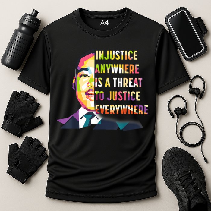 MLK Quote | Martin Luther King Jr Day | Black History Month Cooling Performance Crew T-Shirt