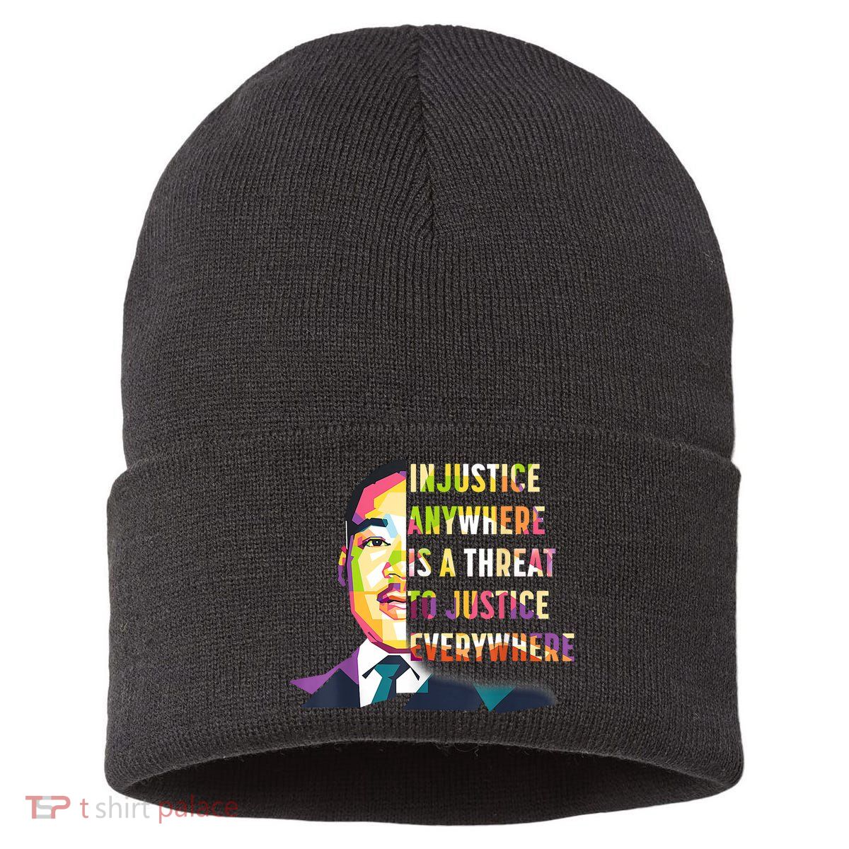 MLK Quote | Martin Luther King Jr Day | Black History Month Sustainable Knit Beanie