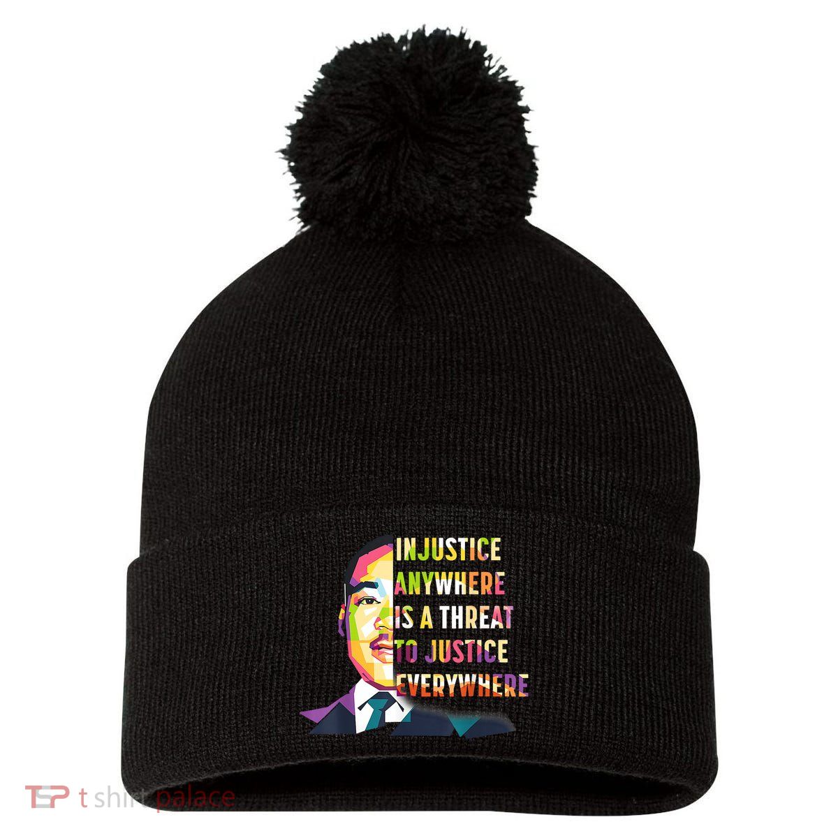 MLK Quote | Martin Luther King Jr Day | Black History Month Pom Pom 12in Knit Beanie