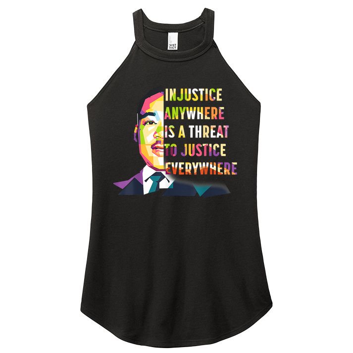 MLK Quote | Martin Luther King Jr Day | Black History Month Women's Perfect Tri Rocker Tank