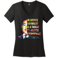 MLK Quote | Martin Luther King Jr Day | Black History Month Women's V-Neck T-Shirt