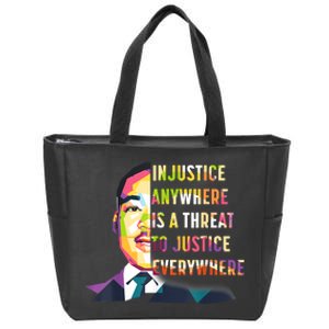 MLK Quote | Martin Luther King Jr Day | Black History Month Zip Tote Bag