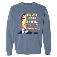 MLK Quote | Martin Luther King Jr Day | Black History Month Garment-Dyed Sweatshirt