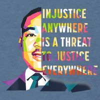 MLK Quote | Martin Luther King Jr Day | Black History Month Garment-Dyed Sweatshirt
