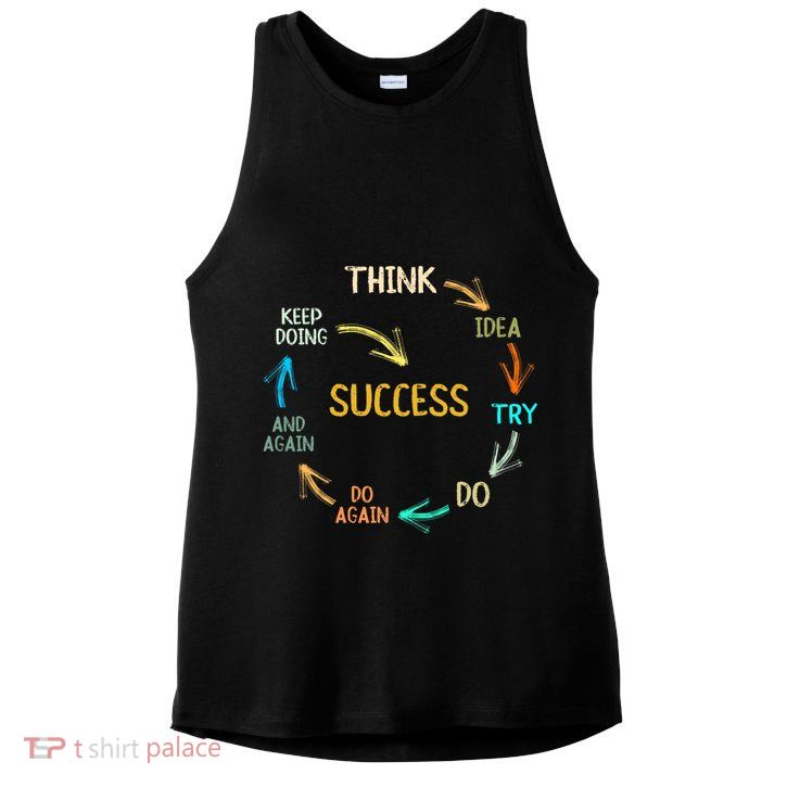 motivational quote motivation success inspiration mindset Ladies PosiCharge Tri-Blend Wicking Tank