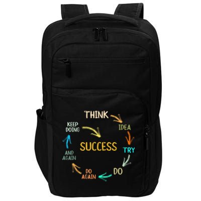 Motivational Quote Motivation Success Inspiration Mindset Impact Tech Backpack