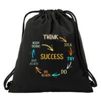 Motivational Quote Motivation Success Inspiration Mindset Drawstring Bag