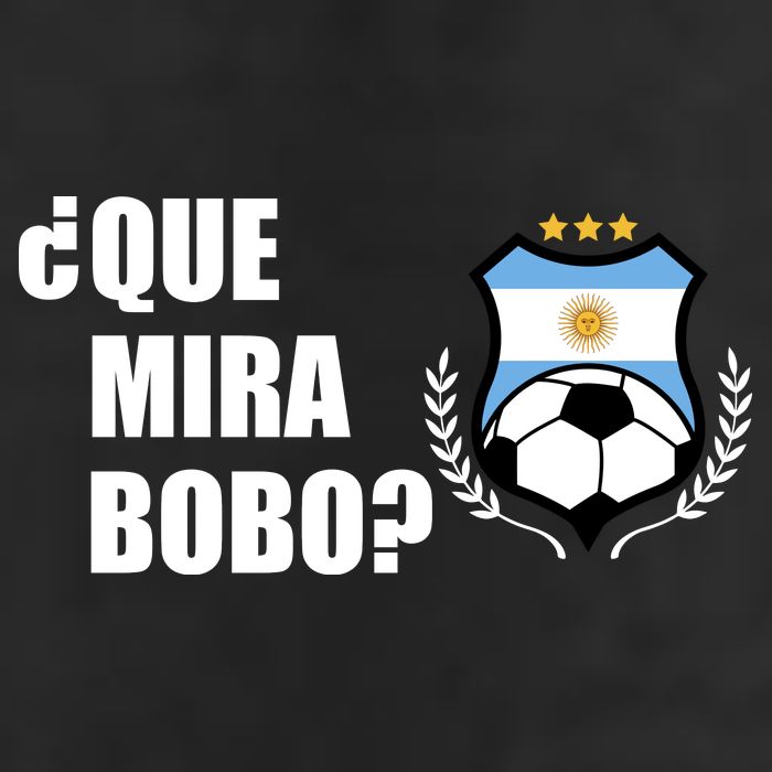 Messi Que Miras Bobo Anda Para Alla Soccer Football Argentina 7 Panel Mesh Trucker Snapback Hat