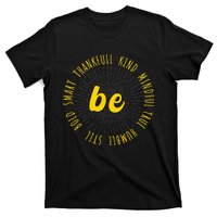 Motivational Quote Positive Saying Life Slogan VarsityGold T-Shirt