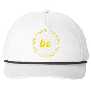 Motivational Quote Positive Saying Life Slogan VarsityGold Snapback Five-Panel Rope Hat