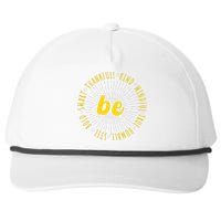 Motivational Quote Positive Saying Life Slogan VarsityGold Snapback Five-Panel Rope Hat