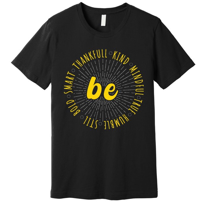 Motivational Quote Positive Saying Life Slogan VarsityGold Premium T-Shirt