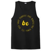 Motivational Quote Positive Saying Life Slogan VarsityGold PosiCharge Competitor Tank