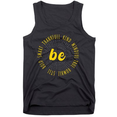 Motivational Quote Positive Saying Life Slogan VarsityGold Tank Top