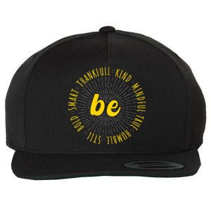 Motivational Quote Positive Saying Life Slogan VarsityGold Wool Snapback Cap