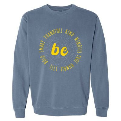 Motivational Quote Positive Saying Life Slogan VarsityGold Garment-Dyed Sweatshirt