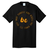 Motivational Quote Positive Saying Life Slogan Orange Tall T-Shirt