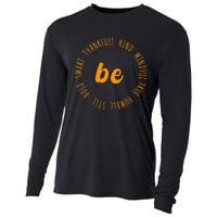 Motivational Quote Positive Saying Life Slogan Orange Cooling Performance Long Sleeve Crew