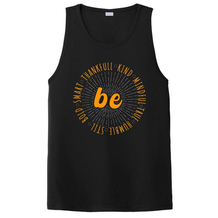 Motivational Quote Positive Saying Life Slogan Orange PosiCharge Competitor Tank