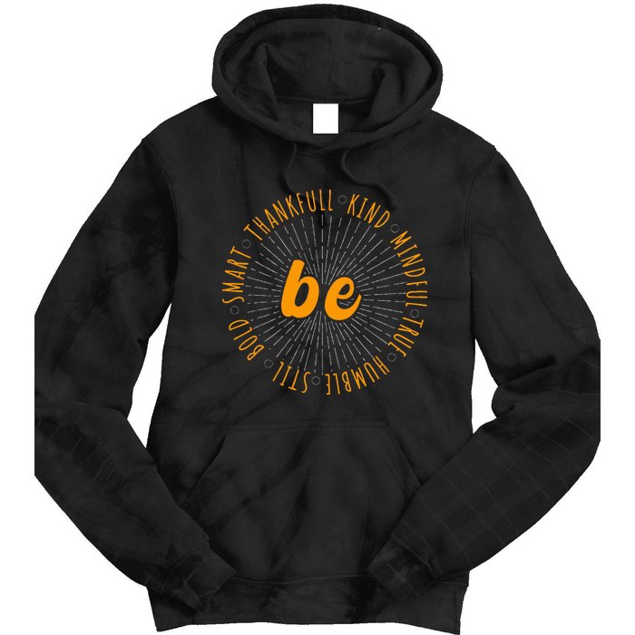 Motivational Quote Positive Saying Life Slogan Orange Tie Dye Hoodie