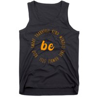 Motivational Quote Positive Saying Life Slogan Orange Tank Top