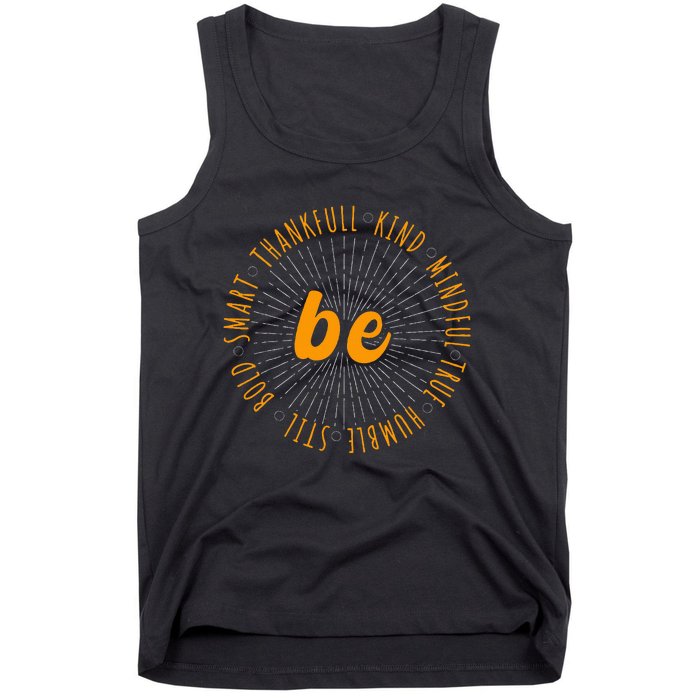 Motivational Quote Positive Saying Life Slogan Orange Tank Top