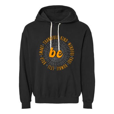 Motivational Quote Positive Saying Life Slogan Orange Garment-Dyed Fleece Hoodie