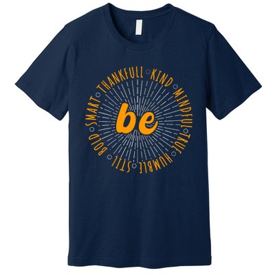 Motivational Quote Positive Saying Life Slogan Orange Premium T-Shirt