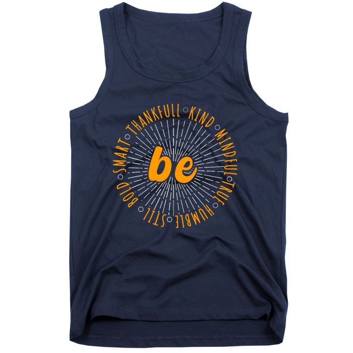 Motivational Quote Positive Saying Life Slogan Orange Tank Top