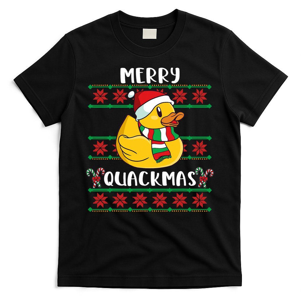 Merry Quackmas Rubber Duck Christmas T-Shirt