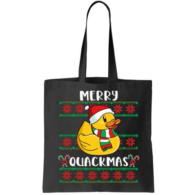 Merry Quackmas Rubber Duck Christmas Bag