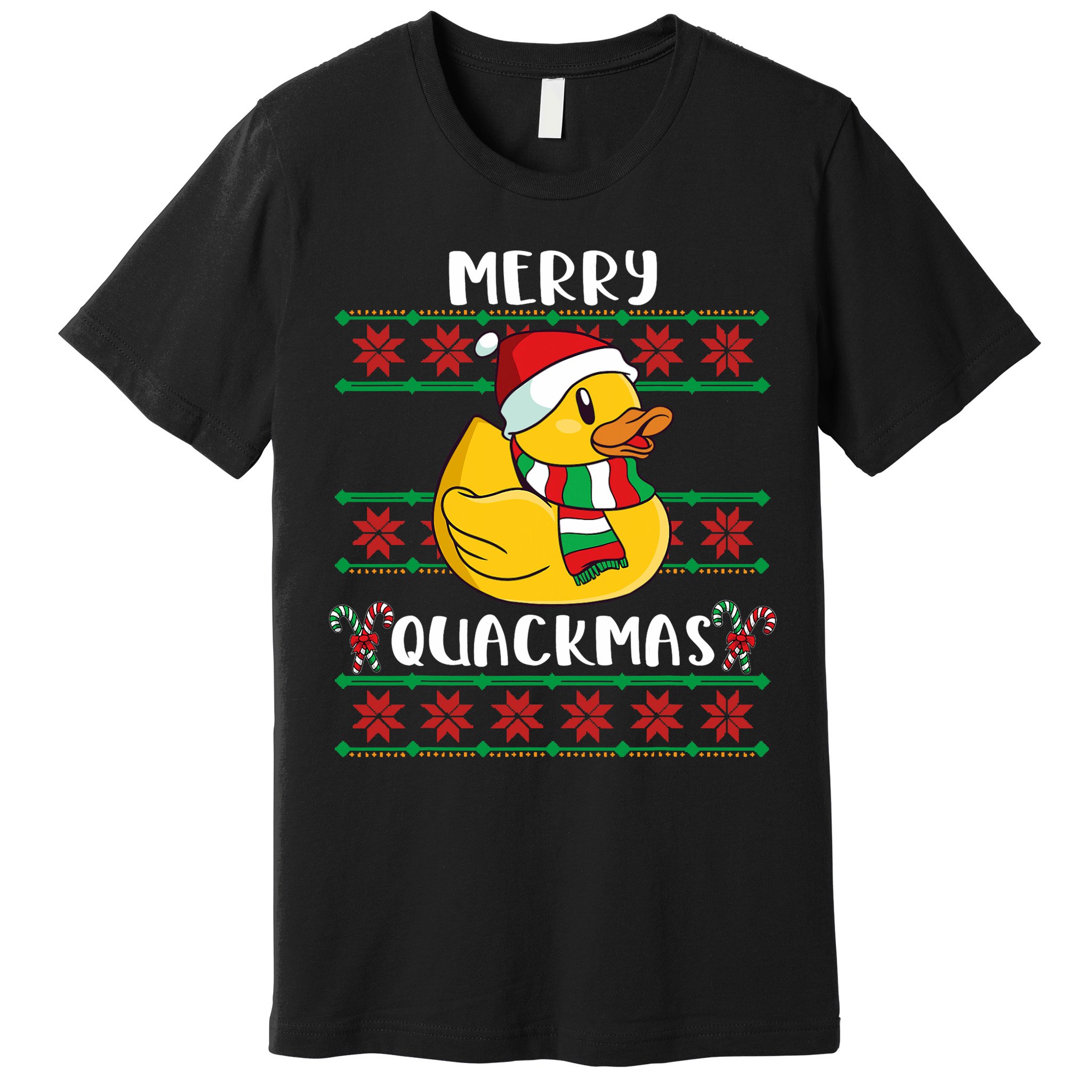Merry Quackmas Rubber Duck Christmas Premium T-Shirt