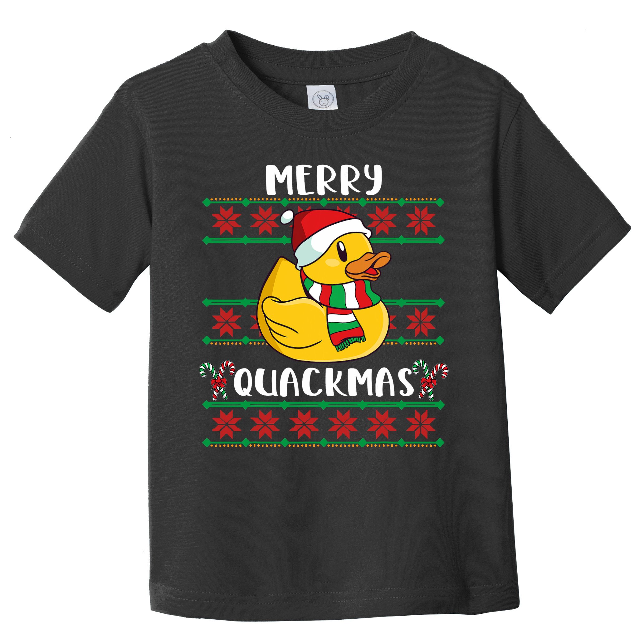 Merry Quackmas Rubber Duck Christmas Toddler T-Shirt