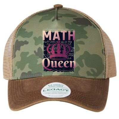 Math Queen School University Algebra Funny Mathematics Legacy Tie Dye Trucker Hat