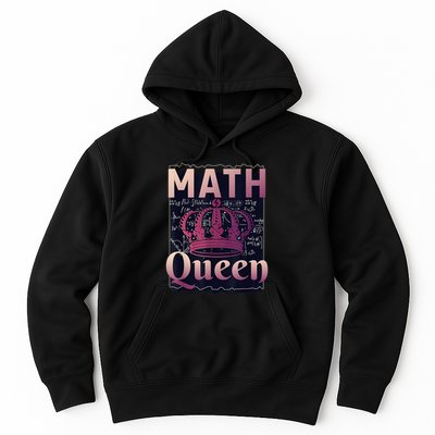 Math Queen School University Algebra Funny Mathematics Hoodie