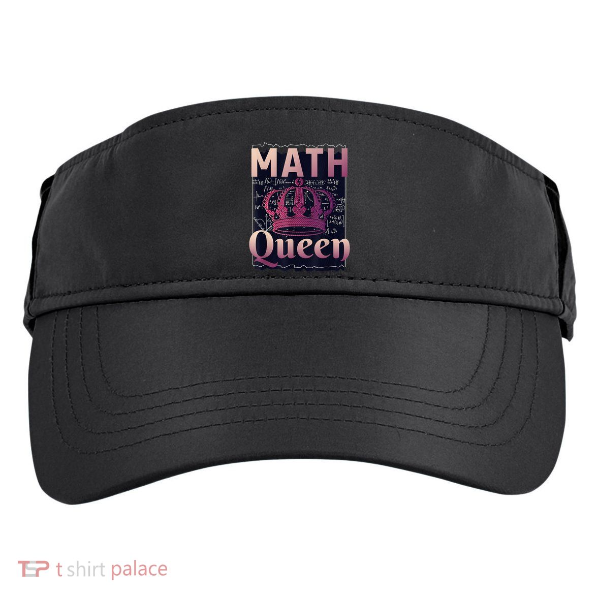 Math Queen School University Algebra Funny Mathematics Adult Drive Performance Visor