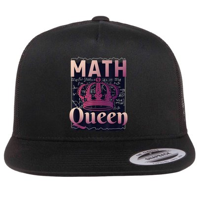 Math Queen School University Algebra Funny Mathematics Flatbill Hat