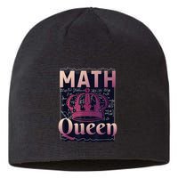Math Queen School University Algebra Funny Mathematics Sustainable Beanie