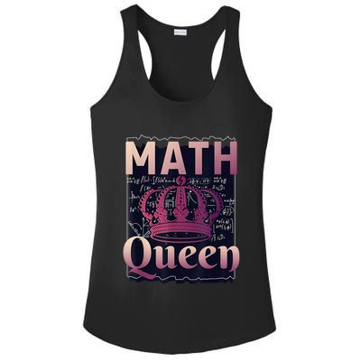 Math Queen School University Algebra Funny Mathematics Ladies PosiCharge Competitor Racerback Tank