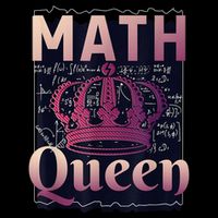 Math Queen School University Algebra Funny Mathematics Youth Performance Sprint T-Shirt
