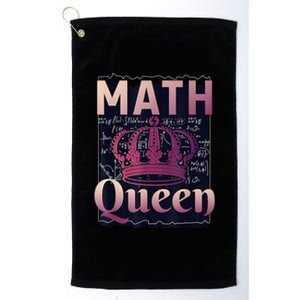 Math Queen School University Algebra Funny Mathematics Platinum Collection Golf Towel