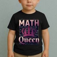 Math Queen School University Algebra Funny Mathematics Toddler T-Shirt