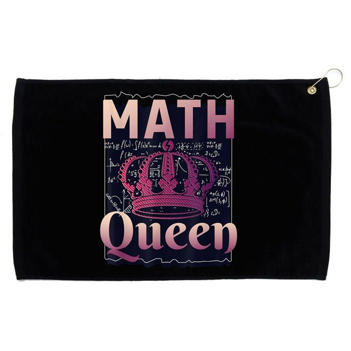 Math Queen School University Algebra Funny Mathematics Grommeted Golf Towel