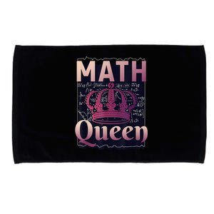 Math Queen School University Algebra Funny Mathematics Microfiber Hand Towel