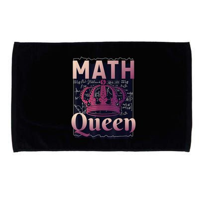 Math Queen School University Algebra Funny Mathematics Microfiber Hand Towel