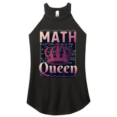 Math Queen School University Algebra Funny Mathematics Women's Perfect Tri Rocker Tank