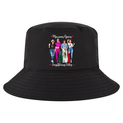 Mexican Queen Sagittarius Vibes Mexico Zodiac Astrology Gift Cool Comfort Performance Bucket Hat