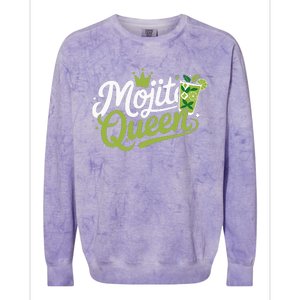 Mojito Queen Trendy Summer Drink Mojitos Colorblast Crewneck Sweatshirt