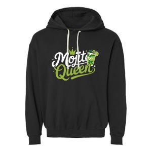 Mojito Queen Trendy Summer Drink Mojitos Garment-Dyed Fleece Hoodie